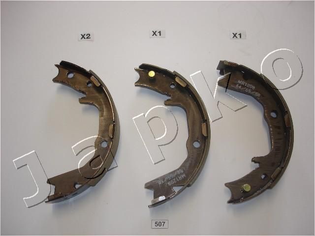 Brake Shoe Set, parking brake JAPKO 55507