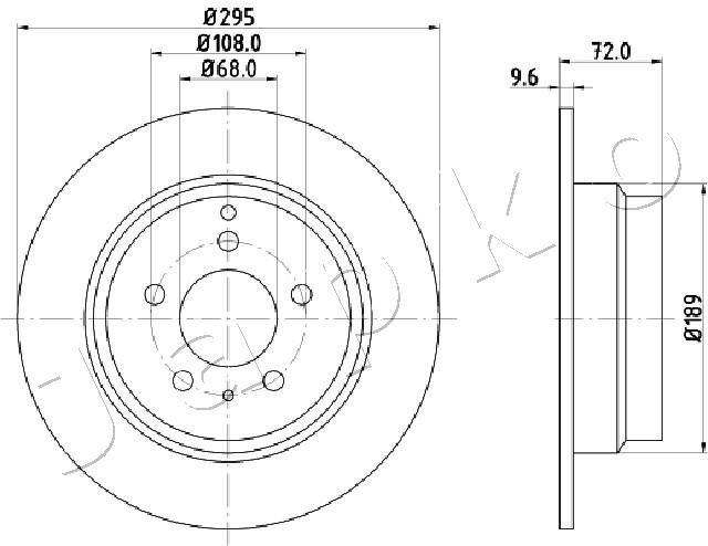 Brake Disc JAPKO 610319