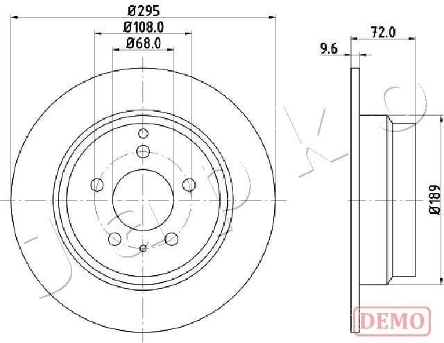 Brake Disc JAPKO 610319C