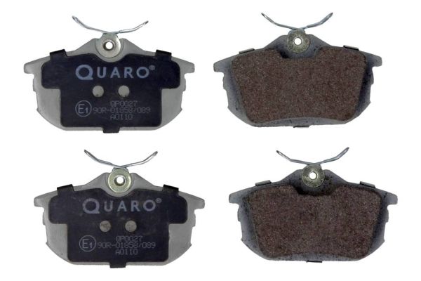 Комплект гальмівних накладок, дискове гальмо QUARO QP0027