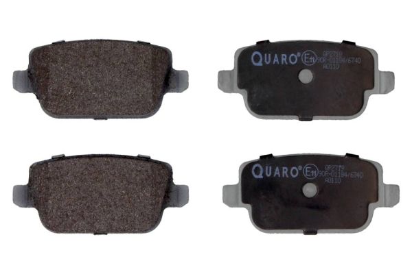 Комплект гальмівних накладок, дискове гальмо QUARO QP2719