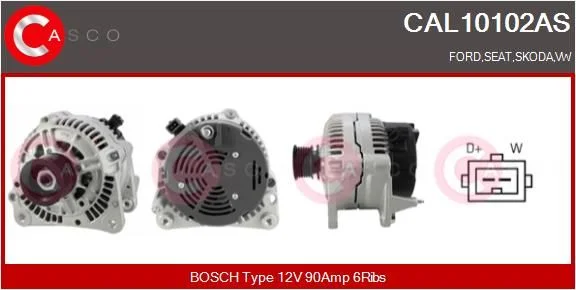 Kintamosios srovės generatorius casco CAL10102AS