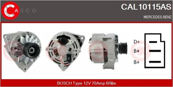 Kintamosios srovės generatorius casco CAL10115AS