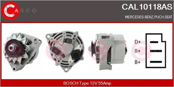 Kintamosios srovės generatorius casco CAL10118AS