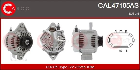 Kintamosios srovės generatorius casco CAL47105AS
