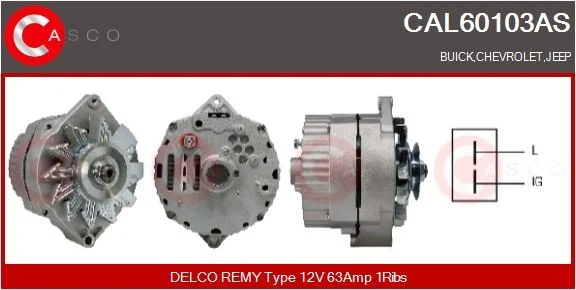 Kintamosios srovės generatorius casco CAL60103AS