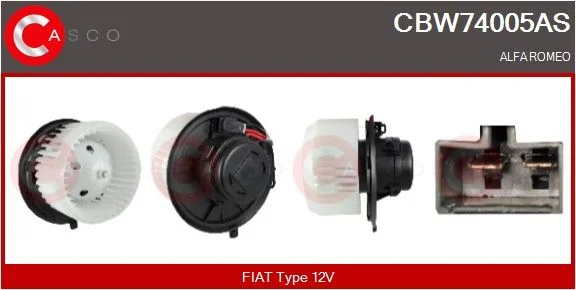 Vidaus pūtiklis CASCO - OSPRZĘT NAGRZEWNICY CHŁODNICY CBW74005AS