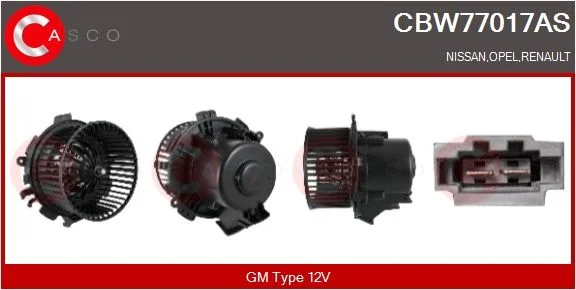 Vidaus pūtiklis CASCO - OSPRZĘT NAGRZEWNICY CHŁODNICY CBW77017AS