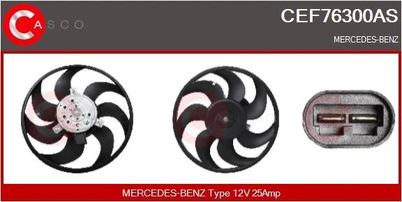 Ventiliatorius, radiatoriaus casco CEF76300AS