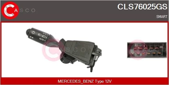 Vairo kolonėlės jungiklis casco CLS76025GS