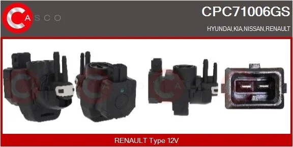 Slegio keitiklis, išmetimo valdymas casco CPC71006GS