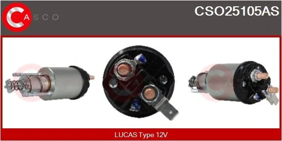 Solenoidinis jungiklis, starteris CASCO - CZĘŚCI ALTERNATORY I ROZRUSZNIKI CSO25105AS
