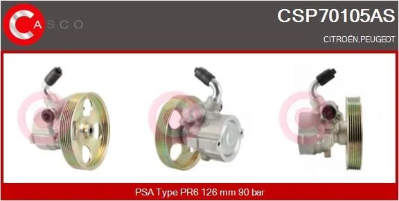 Hidraulinis siurblys, vairo sistema casco CSP70105AS