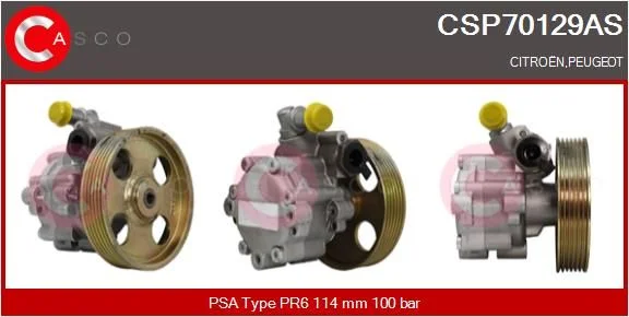 Hidraulinis siurblys, vairo sistema casco CSP70129AS