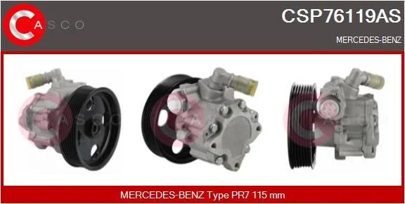 Hidraulinis siurblys, vairo sistema casco CSP76119AS