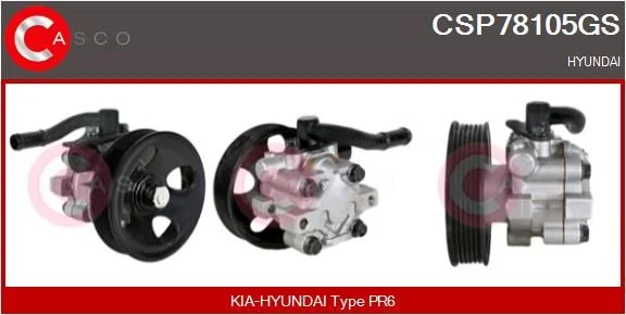 Hidraulinis siurblys, vairo sistema casco CSP78105GS