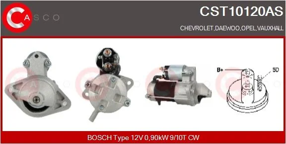 Starteris CASCO - ALTERNATORY I ROZRUSZNIKI CST10120AS