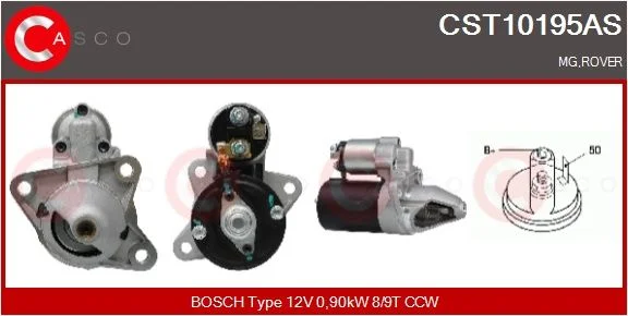Starteris casco CST10195AS