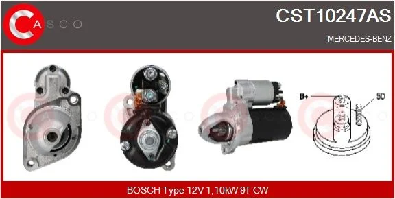 Starteris CASCO - ALTERNATORY I ROZRUSZNIKI CST10247AS