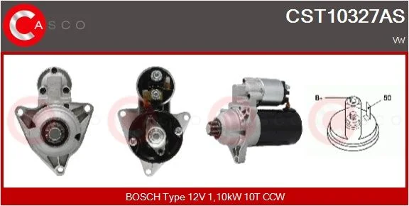 Starteris CASCO - ALTERNATORY I ROZRUSZNIKI CST10327AS