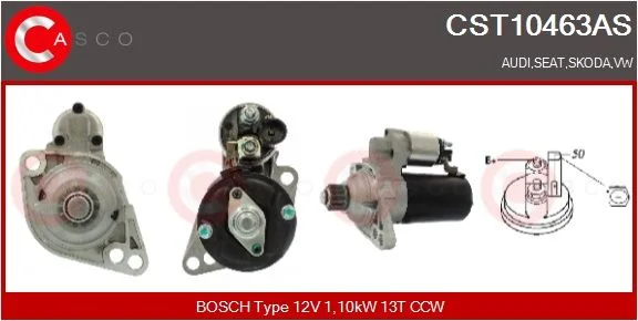 Starteris casco CST10463AS