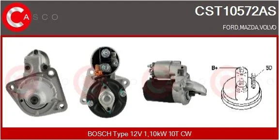 Starteris CASCO - ALTERNATORY I ROZRUSZNIKI CST10572AS