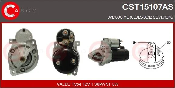 Starteris casco CST15107AS