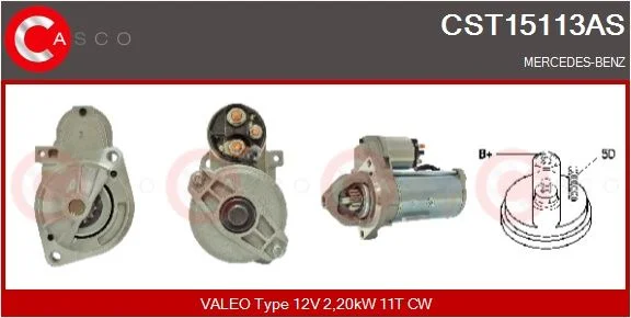 Starteris CASCO - ALTERNATORY I ROZRUSZNIKI CST15113AS