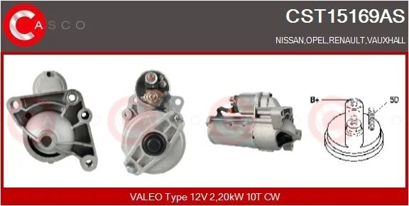 Starteris casco CST15169AS