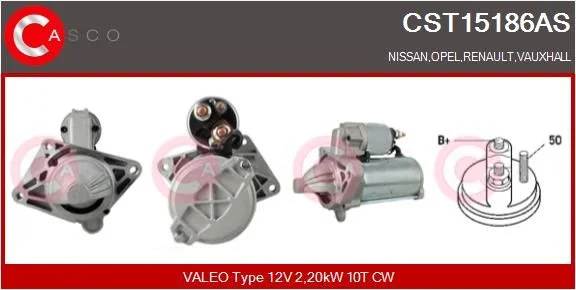 Starteris casco CST15186AS