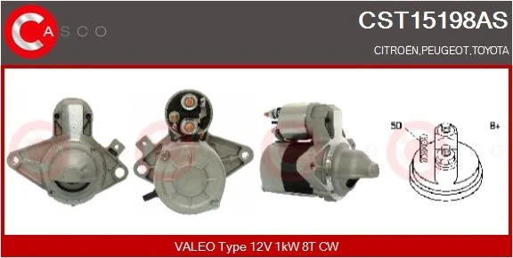 Starteris casco CST15198AS