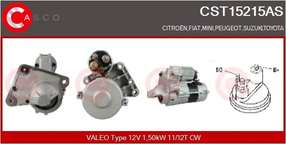 Starteris casco CST15215AS