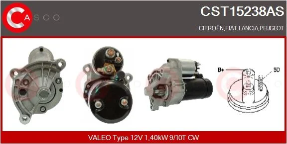 Starteris casco CST15238AS