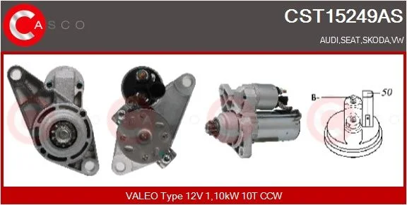 Starteris casco CST15249AS