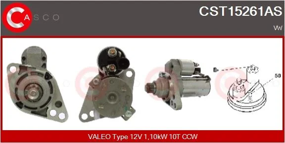 Starteris CASCO - ALTERNATORY I ROZRUSZNIKI CST15261AS
