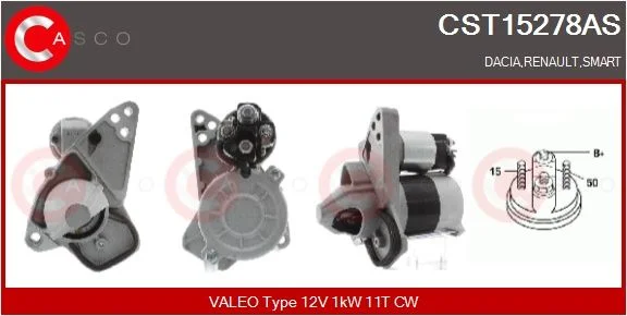 Starteris casco CST15278AS