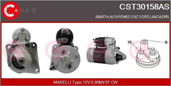 Starteris casco CST30158AS
