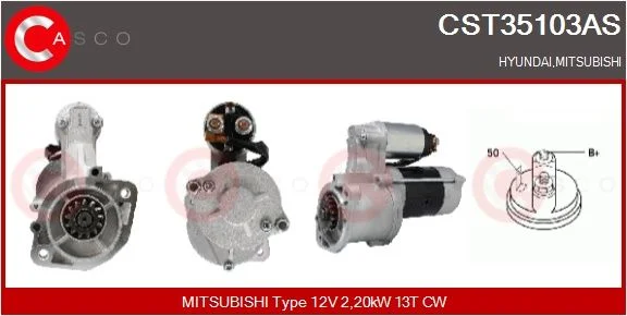 Starteris casco CST35103AS