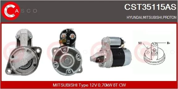 Starteris casco CST35115AS