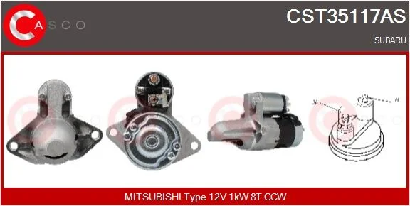 Starteris casco CST35117AS