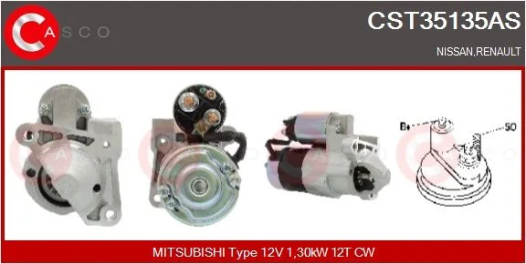 Starteris casco CST35135AS