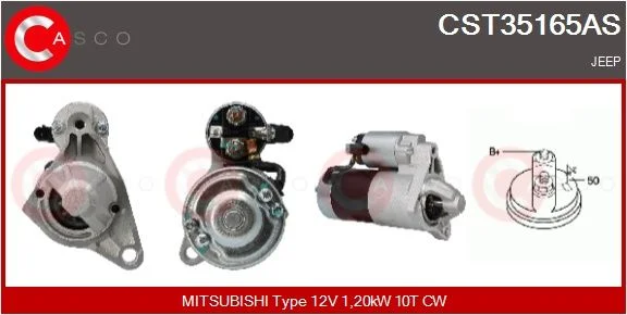 Starteris casco CST35165AS