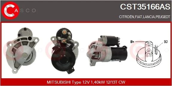 Starteris casco CST35166AS