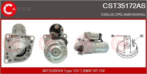 Starteris casco CST35172AS