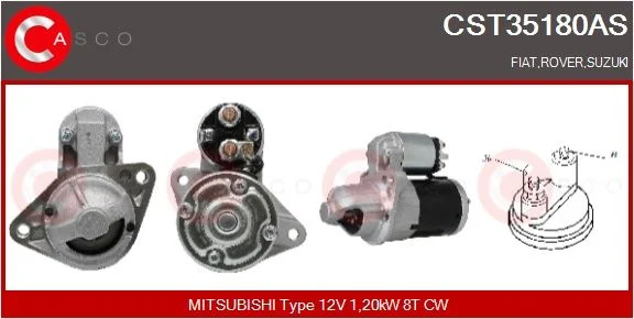Starteris casco CST35180AS