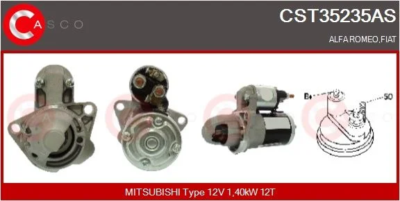 Starteris casco CST35235AS