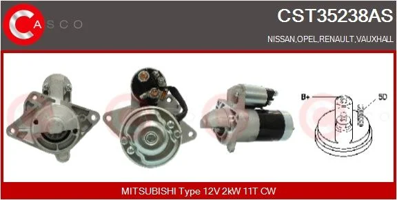 Starteris casco CST35238AS