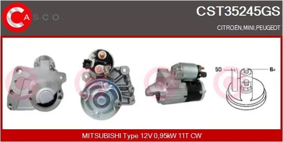 Starteris casco CST35245GS