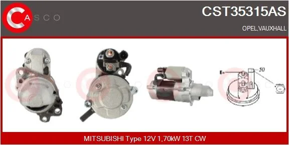 Starteris casco CST35315AS