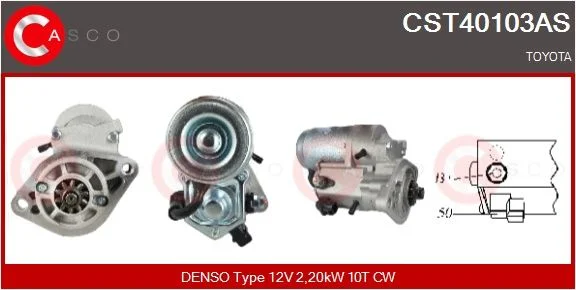 Starteris CASCO - ALTERNATORY I ROZRUSZNIKI CST40103AS